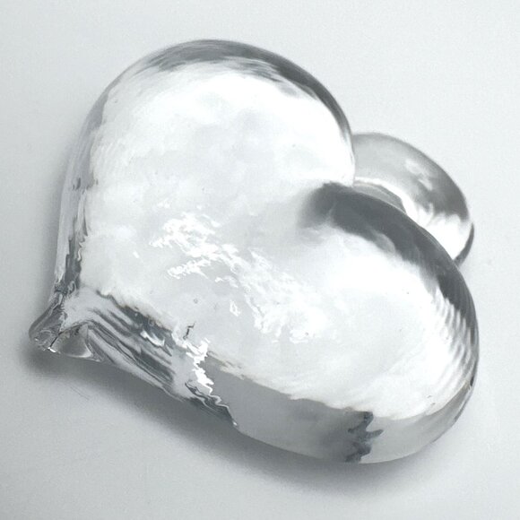 Kosta Boda Vintage MCM 70s Vallien Glass Heart Suncatcher Pendant Ornament - Picture 8 of 8